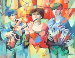 Getty Bisagni, Trio musicale in festa