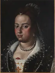 Alessandro Maganza, Ritratto di donna con le perle