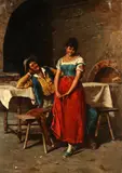 Pittore Del Xix Secolo, Scena galante