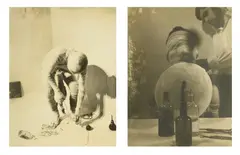 Lotto composto da n.2 fotografie by Rudolf Schwarzkogler, photograph, sold Oct 2018