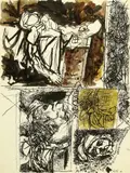 La mort de Marat d'après David by Renato Guttuso, sold Oct 2018