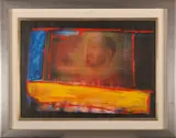 Senza titolo by Mario Schifano, 1974, enamel on canvas-perspex, sold Oct 2018