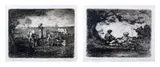 Antonio Fontanesi, Coppia di incisioni. Idillio. Pascolo, print (other)