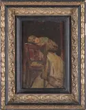 Figura in un interno by Pittore Veneto Del Xviii-Xix Secolo, sold Jun 2018