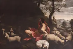 Jacopo Bassano, Ambito di. Mosè e il roveto ardente