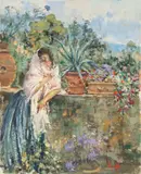 Vincenzo Irolli, Fanciulla in giardino