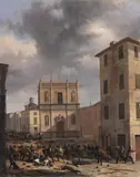 Faustino Joli, La barricata a San Barnaba, Brescia