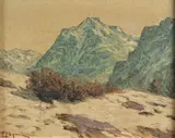 Edoardo Togni, Paesaggio montano innevato