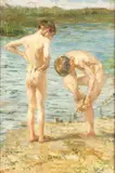 Beppe Ciardi, Bambini sul fiume, 1904