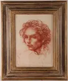 Volto di donna - ragazzo? by Pietro Annigoni, sold May 2018
