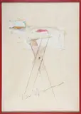 Senza titolo by Mario Schifano, 1974, mixed media on paper, sold May 2018