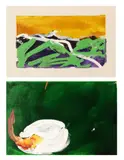 Lotto composto da n. 2 opere. Senza titolo by Mario Schifano, sold May 2018