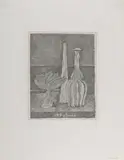 Giorgio Morandi, Natura morta con compostiera, bottiglia lunga e bottiglia