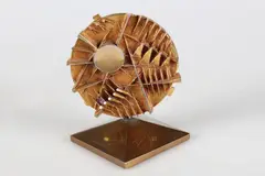 Disco by Arnaldo Pomodoro, sculpture, sold Mar 2018