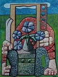 Keith Looby, Towards Something Artistic, 1989-90, Oil Pastel on Paper
