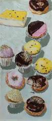 Lucy Culliton, Cupcakes and Doughnuts, 2000, Pastel
