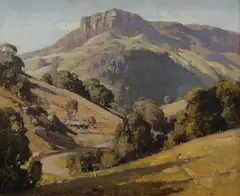 Capertee Valley by Robert Johnson, Oil on Canvas, sold Aug 2023