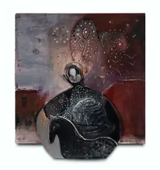 Wendy Stavrianos, Mantle of Childhood, 1999, Oil & Mixed Media on Canvas