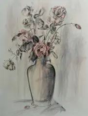 Jamie Boyd, Still Life, Roses, Lithograph 59/100
