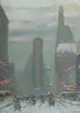 Johann Berthelsen, Times Square, Winter, New York