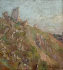 Maurice Mathurin, Crozant, 1917, Oil on Canvas on Board