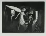 Garry Shead, Artist and Muse (Rembrandt), Etching 74/75