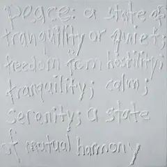 Sally West, Peace, 2011, Mixed Media on Canvas