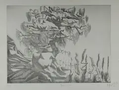 Keith Looby, Growth, 1976, Etching 30/50