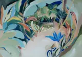 Helen Wiltshire, Queensland Tropical Scene, Gouache