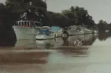Rick Everingham, Quiet Boats, Oil on Canvas Board