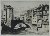 Lionel Lindsay, Sospel [France], Drypoint ed. 75