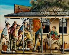 Max Mannix, Sweeney, Oil on Canvas Board