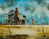 Max Mannix, Bronco Billy, Oil on Board