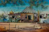 Max Mannix, Got a Light Mate, Oil on Board