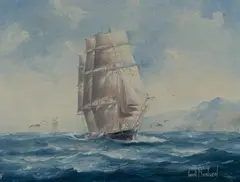 Lightning by Ian Hansen, Oil on Canvas on Board, sold Jul 2023