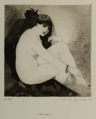 Whispers by Norman Lindsay, Facsimile Etching 362/550, sold Jul 2023