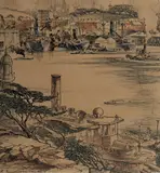 R Emerson Curtis, Walsh Bay, Sydney, Ink, W/Clr & Gouache