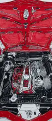 Eamon O'Toole, Torana L.J. XU-1 Engine Bay, 1992, Mixed Media on Paper