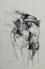 Ian Smith, An Outdoor Life, 1980, Ink on Paper