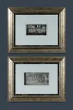 Brian Dunlop, (2), 'Pyrmont Bridge,' 1975, aquatint 1/28 (13x24cm image); and Building Alongside Pyrmont Bridge, Sydney., aquatint 11/16, (15x29.5cm image)