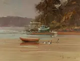Robert Hagan, Weekday, Oil on Canvas on Board