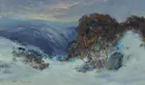Allan Hansen, Winter Study, 1957, Oil on Canvas on Board