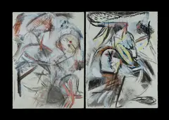 David Marsden, (2), Oil, Charcoal & Mixed Media on Paper (2)