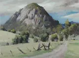 Storm Approaching,' Wallabadah Rock by Allan Waite, Oil on Canvas on Board, offered Jul 2023