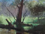 Allan Waite, A Battler, Oxford Creek, Oil on Canvas on Board