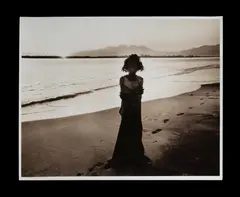 Jon Lewis, Sasak Girl at Dawn, Lombok, Sepia Toned Fibre Print