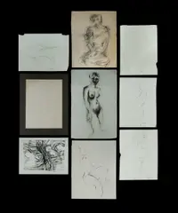John Aland, (9), Pencil & Charcoal (9)