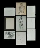 John Aland, (9), Pencil & Charcoal (9)