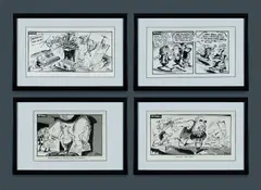Norm Mitchell, (4), Ink & Collage (4)