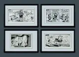 Norm Mitchell, (4), Ink & Collage (4)